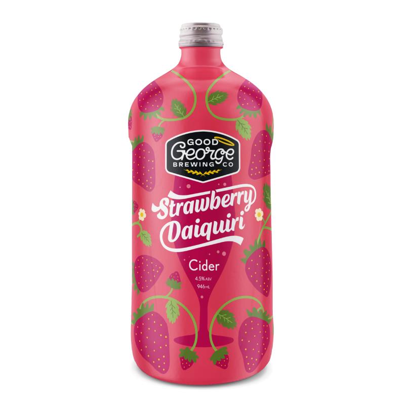 Good George Brewing Strawberry Daiquiri Cider 946mL (New) (ES)