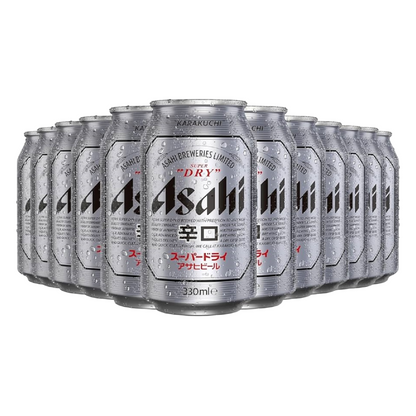 Asahi Super Dry 12 Pack 330mL Cans - Thirsty Liquor Tauranga