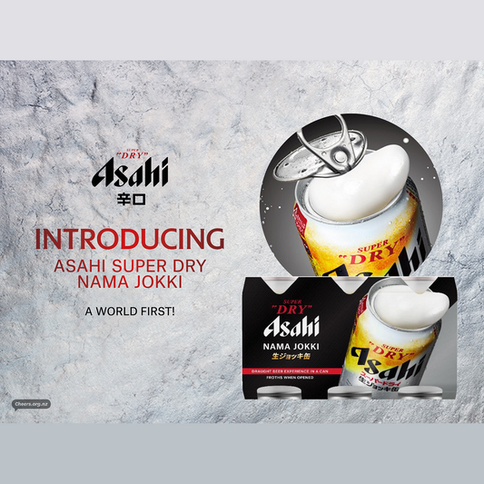 Asahi Super Dry Nama Jokki 5.2% 6 Pack 340mL Cans (New)