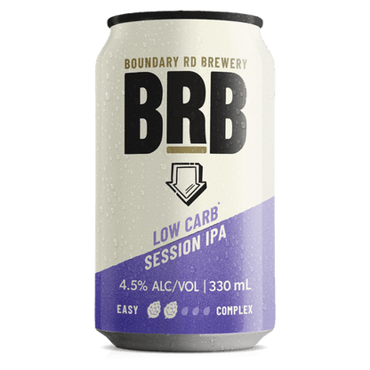 BRB Lower Carb Session Ipa 4.5% 12 Pack 330mL Cans - Thirsty Liquor Tauranga