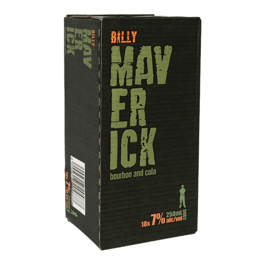 Billy Maverick & Cola 18 Pack 250mL Cans - Thirsty Liquor Tauranga