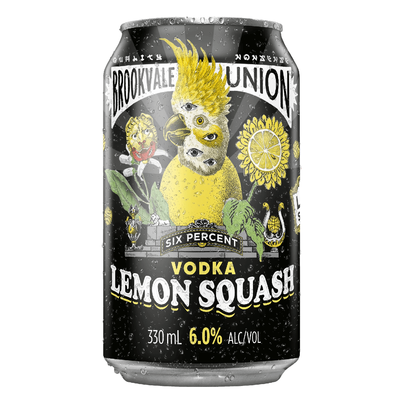 Brookvale Union Vodka Lemon Squash 4% 10 Pack 330mL Cans - Thirsty Liquor Tauranga