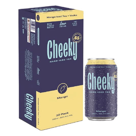 Cheeky Hard Iced Tea 6.5% Mango 10 Pack 330mL Cans (EOL) - Thirsty Liquor Tauranga