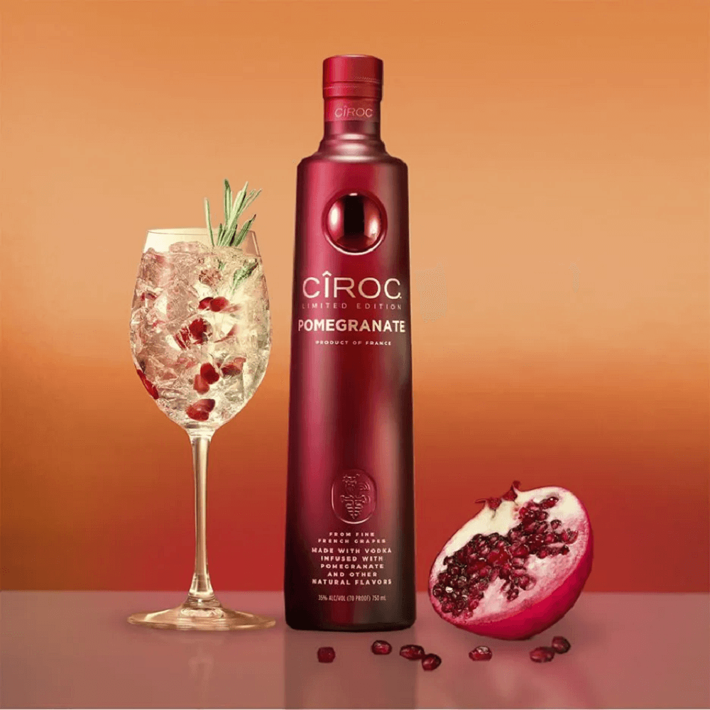 Ciroc Pomegranate Vodka 700mL Bottle WFD (New) - Thirsty Liquor Tauranga