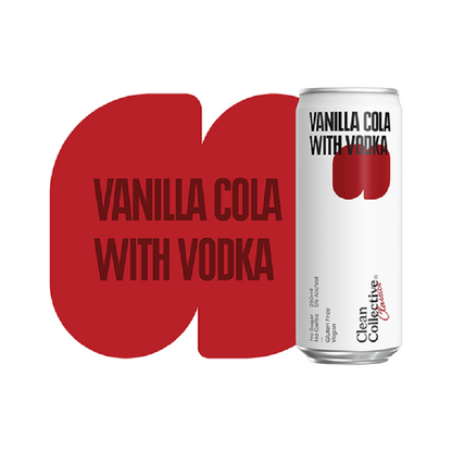 Clean Collective Vanilla Cola with Vodka 6 Pack 250mL Cans - Thirsty Liquor Tauranga