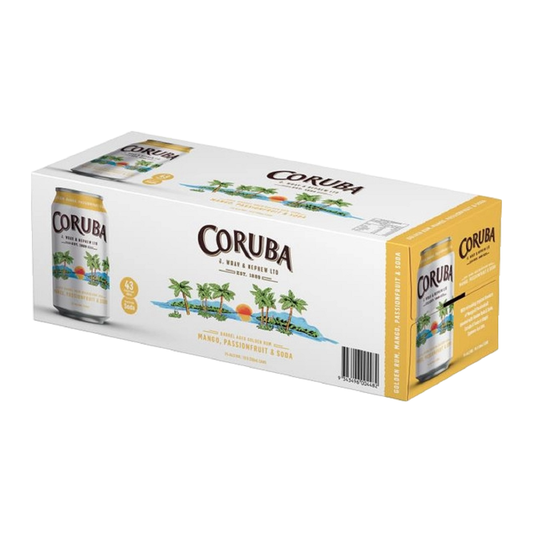 Coruba Mango & Passionfruit Rum 5% 10 Pack 330mL Cans (Supplier Deleted) EOL