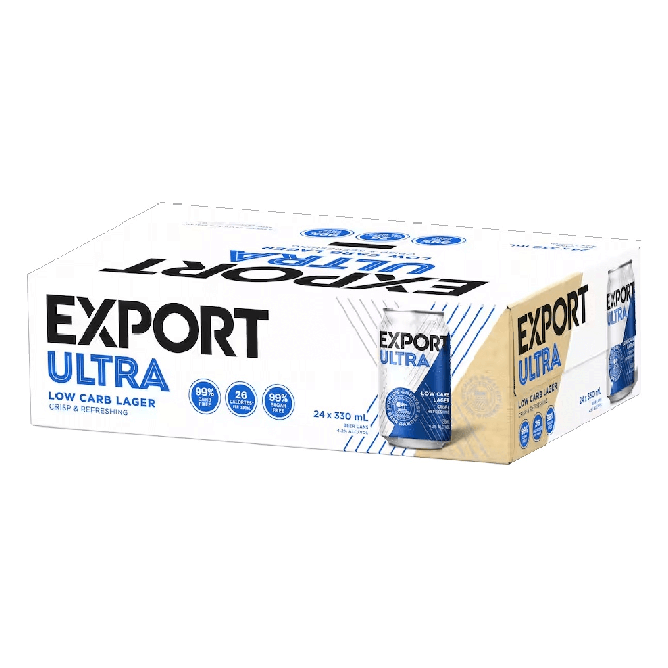 Export Ultra Low Carb 24 Pack 330mL Cans - Thirsty Liquor Tauranga