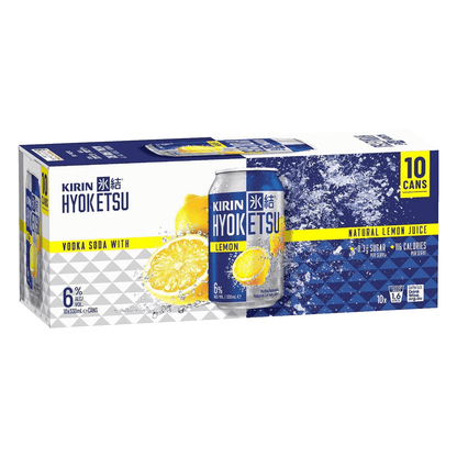 Kirin Hyoketsu Vodka Soda with Lemon 6% 10 Pack 330mL Cans - Thirsty Liquor Tauranga