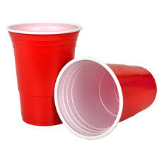 Kiwipong Large Red Cups 12 Pack 465mL (New)