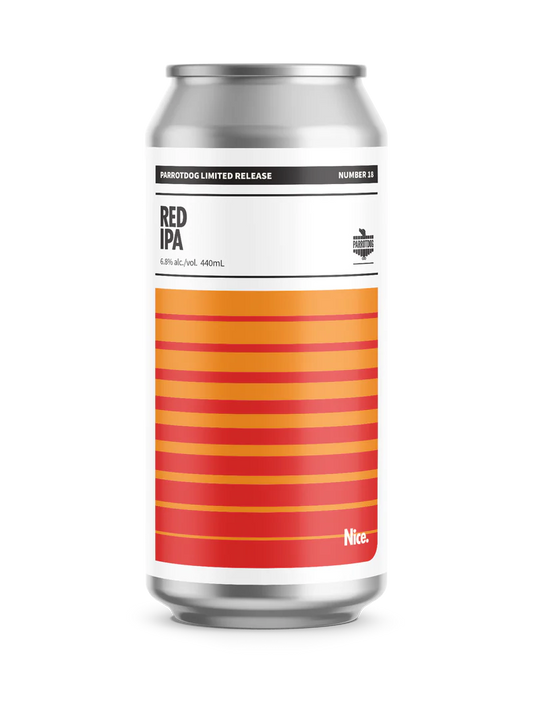 . Parrotdog Red IPA LR18 6.8% 440mL Can (New)