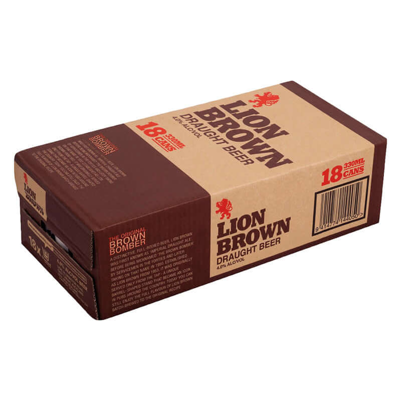 Lion Brown 18 Pack 330mL Cans - Thirsty Liquor Tauranga