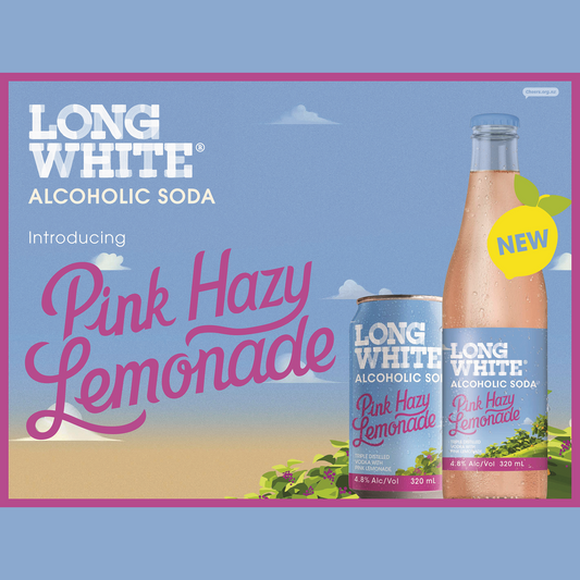 Long White Vodka 4.8% Pink Lemonade 10 Pack 320mL Bottles (New)