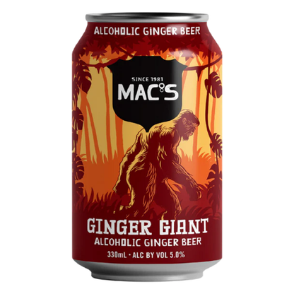 Macs Ginger Giant Alcoholic Ginger Beer 5% 6 Pack 330mL Cans