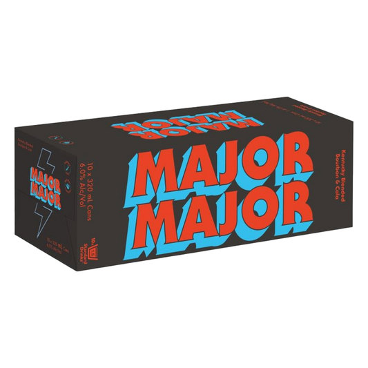 Major Major Bourbon & Cola 6% 10 Pack 320mL Cans (EOL)