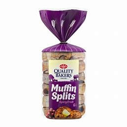 Nature Fresh Muffin Splits Fruit 6 Pack 390g - was Quality Bakers - Thirsty Liquor Tauranga