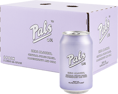 Pals ZERO Alcohol - Peach, Passionfruit & Soda 6 Pack 330mL Cans - Thirsty Liquor Tauranga