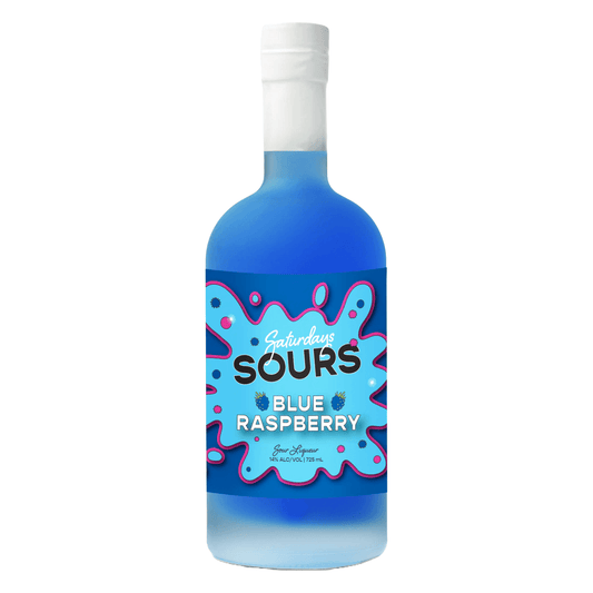 Saturdays Sours Blue Raspberry 725mL (New) - Thirsty Liquor Tauranga