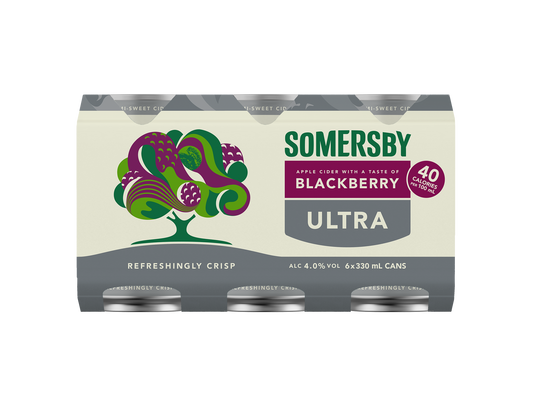 Somersby Ultra - Blackberry Cider 4.0% 6 Pack 330mL Cans