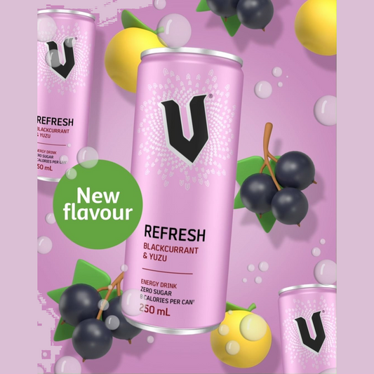 V Energy 250mL Refresh Blackcurrant & Yuzu Can