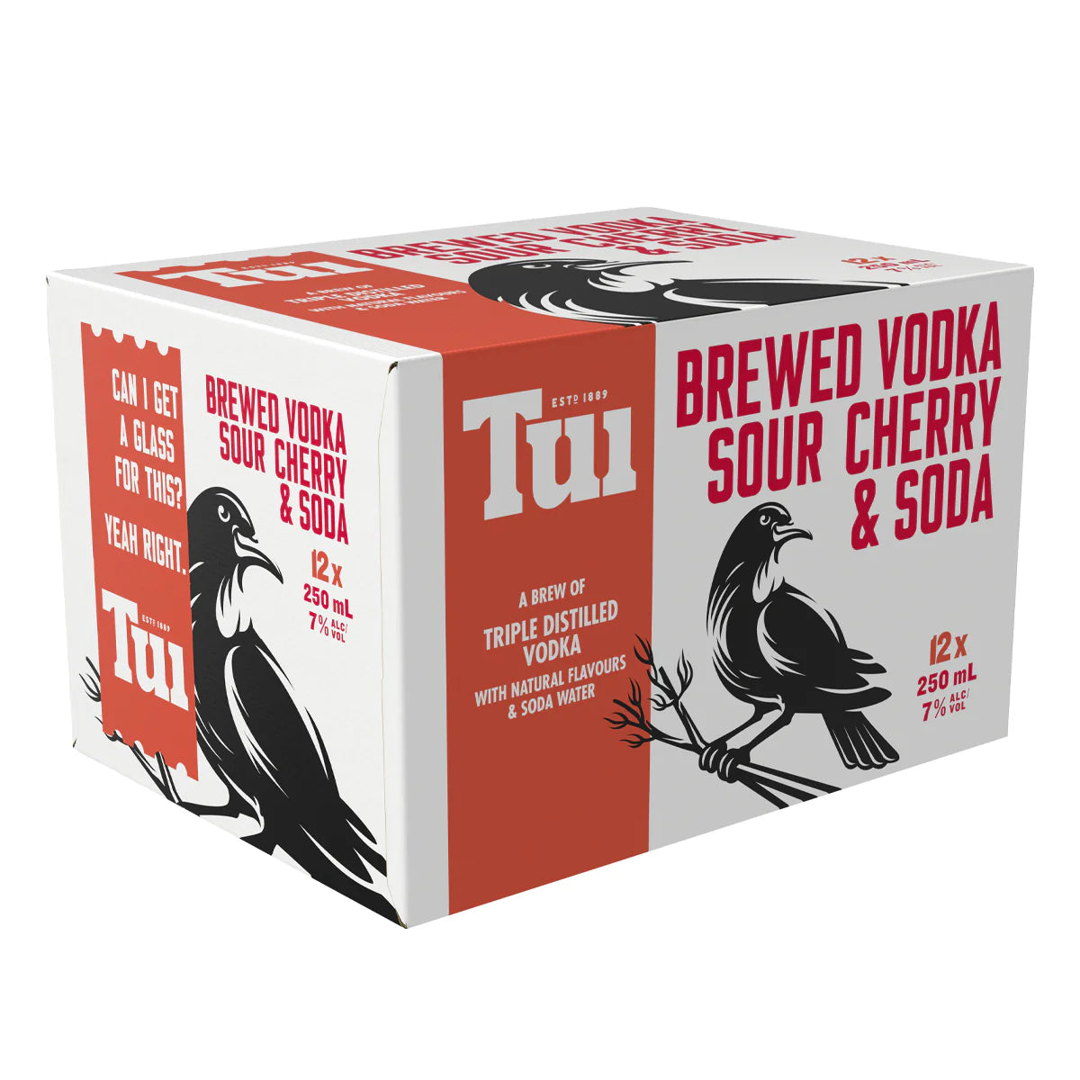 Tui Vodka Sour Cherry & Soda 7% 12 Pack 250mL Cans