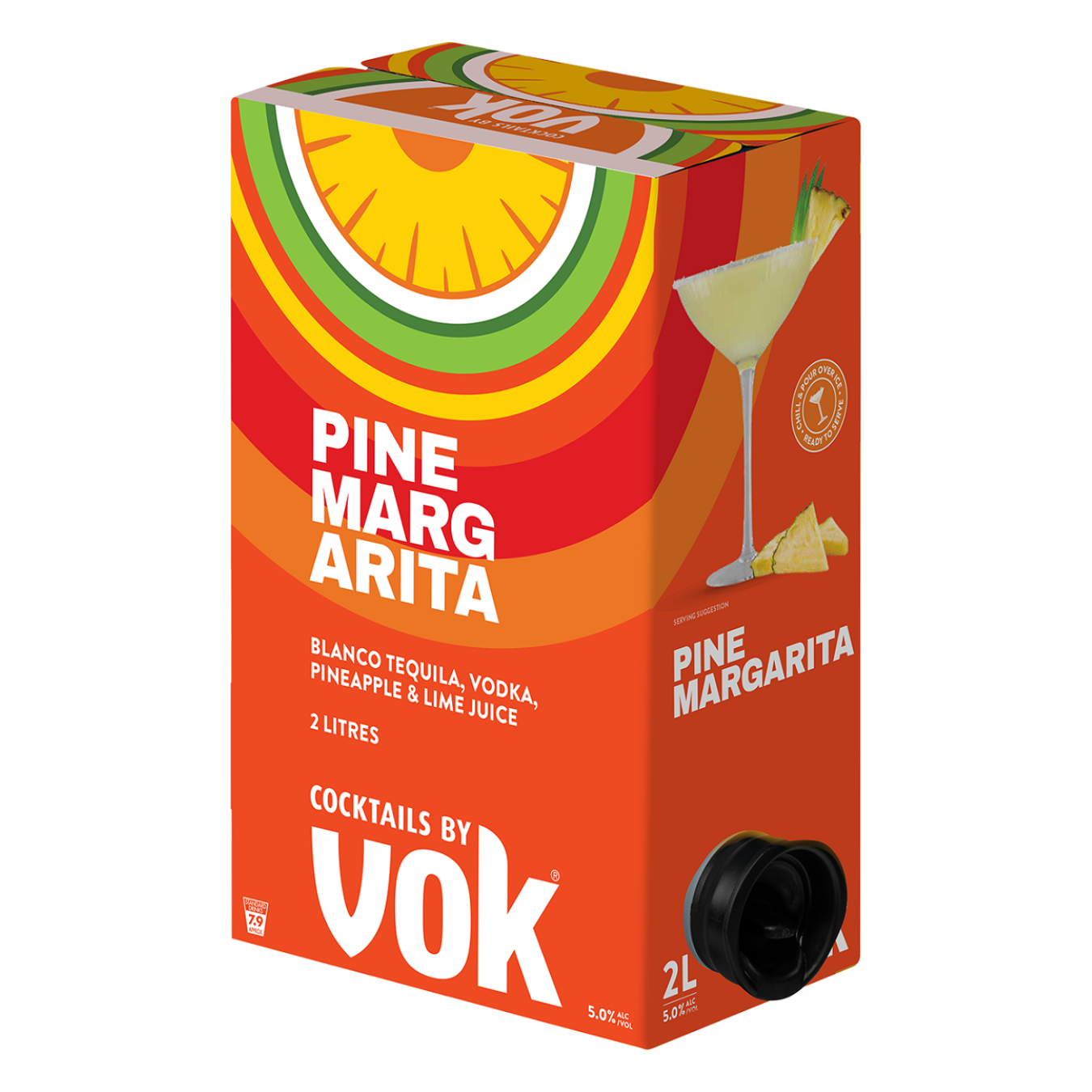 Vok Pineapple Margarita 6% 2 Litre Cask  (New)