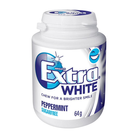 yy. Wrigleys Extra Professional White Peppermint Sugarfree Gum 27g - Thirsty Liquor Tauranga