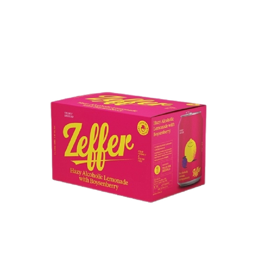 Zeffer Hazy Alcoholic Lemonade Boysenberry 6 Pack 330mL Cans (EOL)