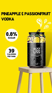 Fizzliss Pineapple, Passionfruit & Vodka 6% 10 Pack 330mL Cans (New)