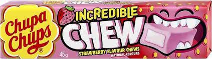 Chupa Chup Chew Strawberry 45g (New)