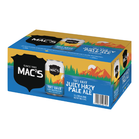 Macs Too Easy Juicy Pale Ale 12 Pack 330mL Cans