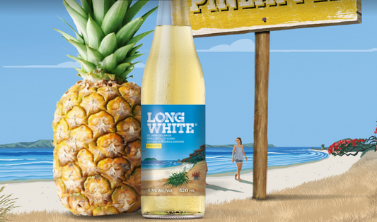 . 1234 Long White 4.8% Pineapple 10 Pack 320mL Bottles (New) (Due end of November)