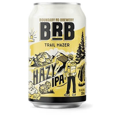 BRB Trail Hazer Hazy IPA 6 Pack 330mL Cans - Thirsty Liquor Tauranga