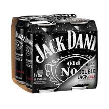 Jack Daniels 6.9% Double Jack 4 Pack 375mL Cans - Thirsty Liquor Tauranga