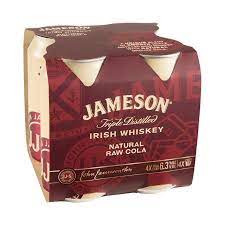 Jameson 6.3% Natural Raw Cola 4 Pack 375mL Cans - Thirsty Liquor Tauranga