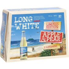 Long White Vodka 4.8% Apple & Pear 10 Pack 320mL Bottles - Thirsty Liquor Tauranga