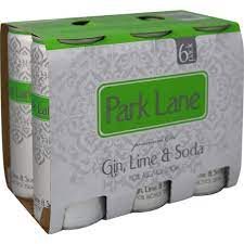 Park Lane Gin Lime & Soda 7% 6 Pack 250mL Cans - Thirsty Liquor Tauranga