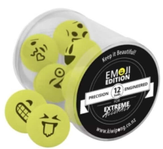 Ping Pong Balls Emoji 12 Pack - Thirsty Liquor Tauranga