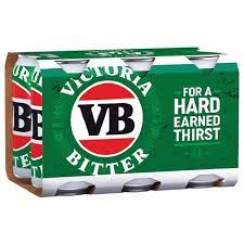 Victoria Bitter 4.9% 6 Pack 375mL Cans - Thirsty Liquor Tauranga