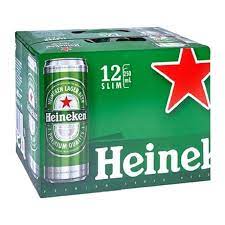 Heineken Slim Lager 5% 12 Pack 250mL Cans - Thirsty Liquor Tauranga