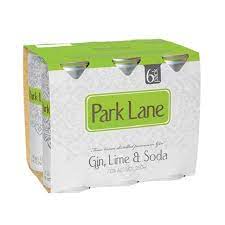 Park Lane Gin Lime & Soda 7% 6 Pack 250mL Cans - Thirsty Liquor Tauranga